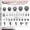 Service Caster 4'' Gray Poly Swivel 1-3/8'' Expanding Stem Caster Set 2 Total Lock Brakes, 4PK SCC-EXTTL20S414-PPUB-2-S-2-138 - alternate 5